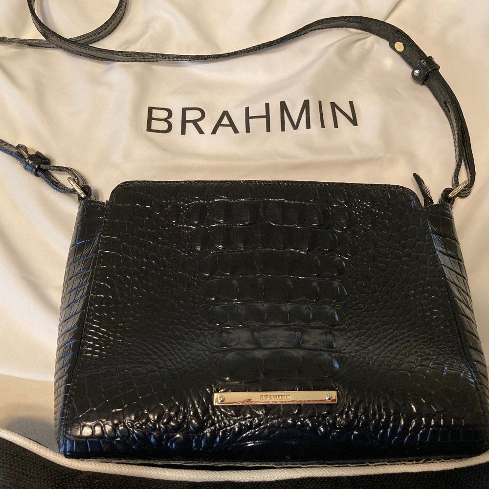 Brahmin Carrie Black Melbourne Crossbody